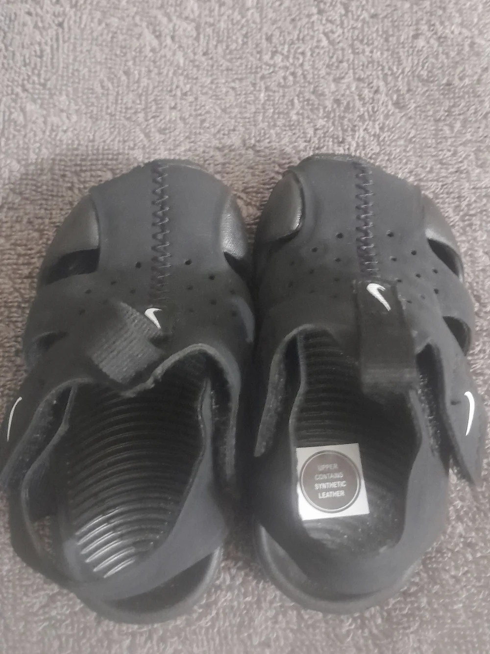 Nike Babys' Black Water-Ready Sandals